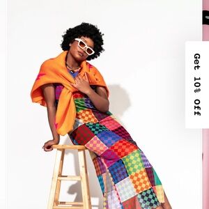 Dressed in LALA Multicolor Patchwork Dress